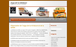 argusminiature.fr website preview