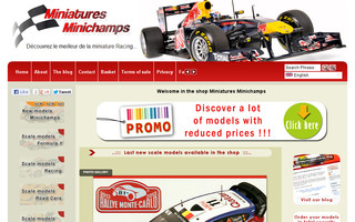 miniatures-minichamps.be website preview