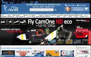 miniplanes.fr website preview
