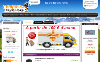 comptoir-du-modelisme.com website preview