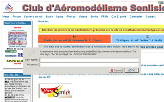 senlisaeromodele.fr website preview