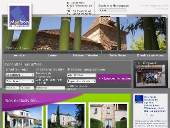 maisondelimmobilier.com website preview