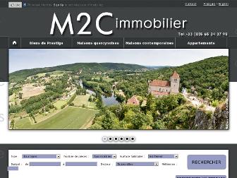 m2c-immobilier.com website preview