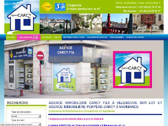 carcy-immobilier.com website preview