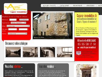 cajarc-immobilier.fr website preview