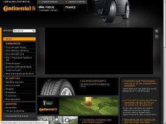 continental-pneus.fr website preview