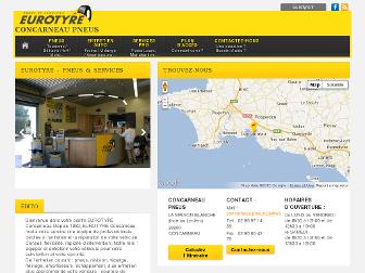 concarneau-pneus.eurotyre.fr website preview