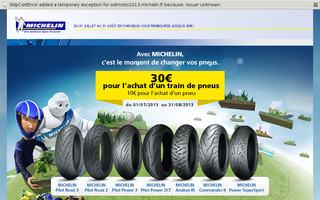 odrmoto2013.michelin.fr website preview