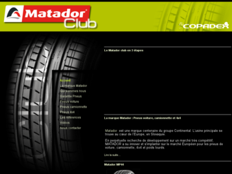 matador-club.fr website preview