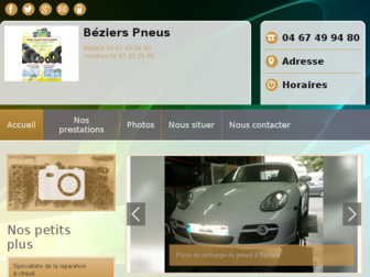 beziers-pneus.fr website preview