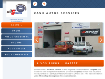 pneus-cashautoservices.fr website preview