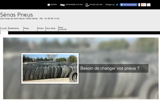senas-pneus.fr website preview