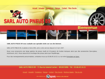 autopneus-sens.fr website preview