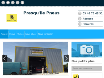 pneus-tremblade.fr website preview