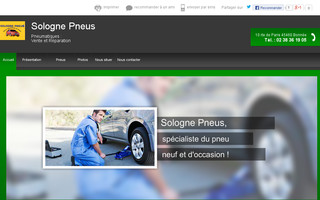 sologne-pneus.fr website preview