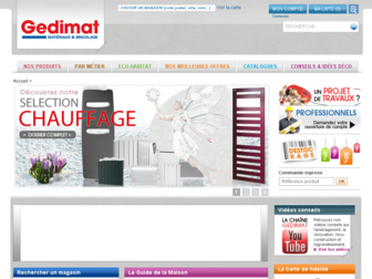 gedimat.fr website preview