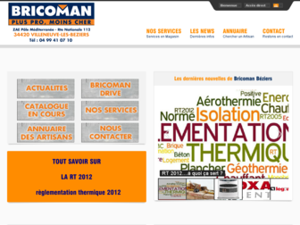 bricoman-beziers.com website preview