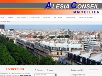 alesiaconseil.com website preview