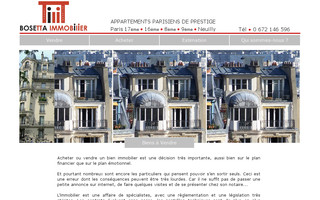 bosetta-immobilier.com website preview