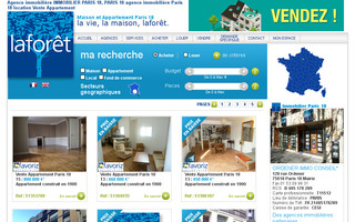 laforet-immobilier-paris-18.com website preview