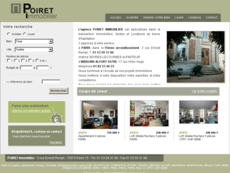 poiret-immobilier.com website preview