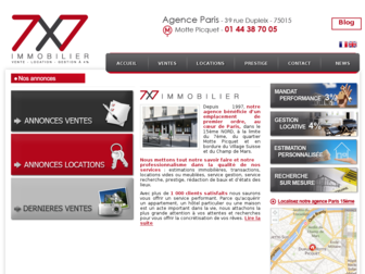 7fois7immobilier.com website preview