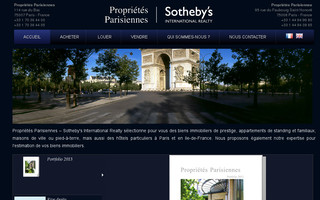 proprietesparisiennes.fr website preview