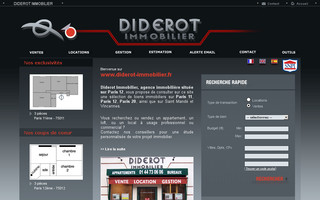 diderot-immobilier.fr website preview