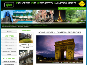 centredeprojetsimmobiliers.com website preview