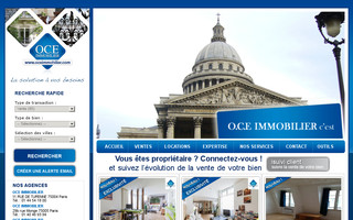 oceimmobilier.com website preview