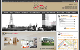 delonimmobilier.com website preview