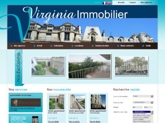 virginia-immobilier.fr website preview