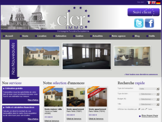 clerimmo.fr website preview