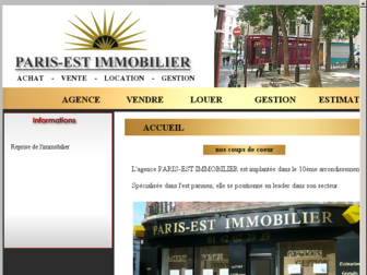 parisestimmobilier.com website preview