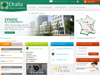 oralia.fr website preview