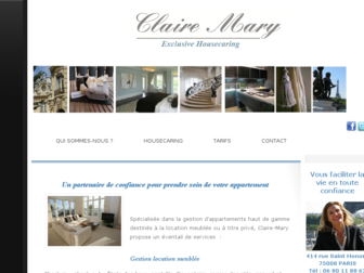 claire-mary.com website preview