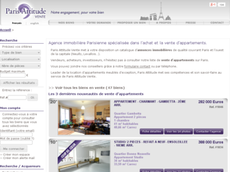 parisattitudevente.com website preview