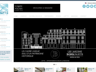 ateliers-lofts.com website preview