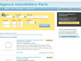 agence-immobiliereparis.com website preview