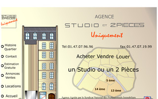 studio2pieces.fr website preview