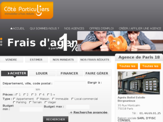 paris18.coteparticuliers.com website preview