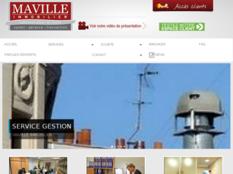maville-immobilier.fr website preview