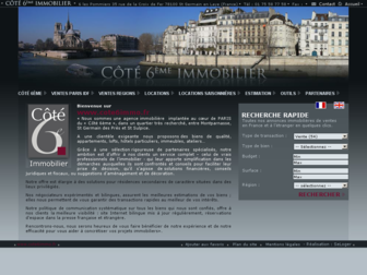 cote6immo.fr website preview