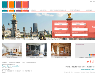 avantgardeimmobilier.com website preview