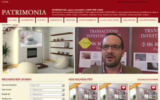 patrimoniaimmobilier.fr website preview