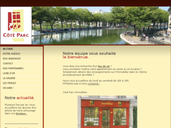 cote-parc-immobilier.fr website preview