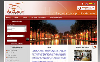 agenceathome.com website preview