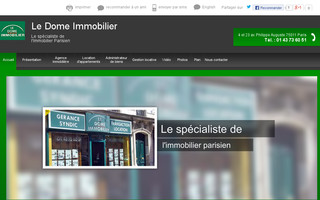 dome-immobilier.net website preview