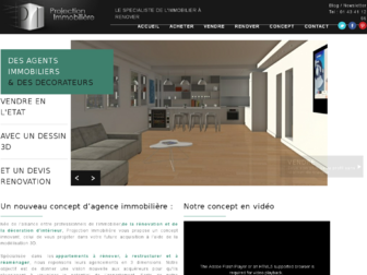 projection-immobiliere.fr website preview