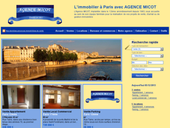 agence-micot.com website preview